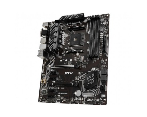 Материнская плата MSI B450-A PRO MAX / AMD B450 AM4 4xDDR4-4133 6xSATA 1xM.2 VGA DVI HDMI / ATX