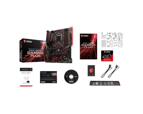 Материнская плата MSI MPG Z390 GAMING PLUS / Intel Z390 LGA1151 4xDDR4-4400 2xPCIEX16 4xPCIEX1 6xSATA 3xM.2 USB-C 3xUSB3.1 2xUSB2.0 DVI HDMI ATX / RTL