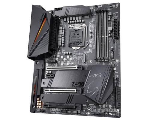 Материнская плата GIGABYTE Z490 AORUS PRO AX / Intel Z490 LGA1200 4xDDR4-5000 2xM.2 6xSATA WIFI BT HDMI / ATX