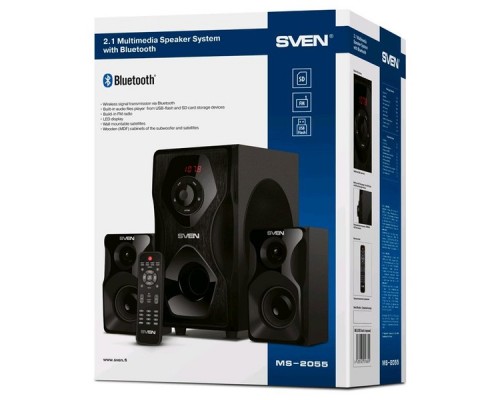 Акустическая система 2.1 SVEN MS-2055 / 55 Watt / ~220V 50Hz / Black