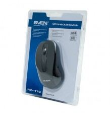 Мышь SVEN RX-170 / USB / WIRED / OPTICAL / BLACK                                                                                                                                                                                                          