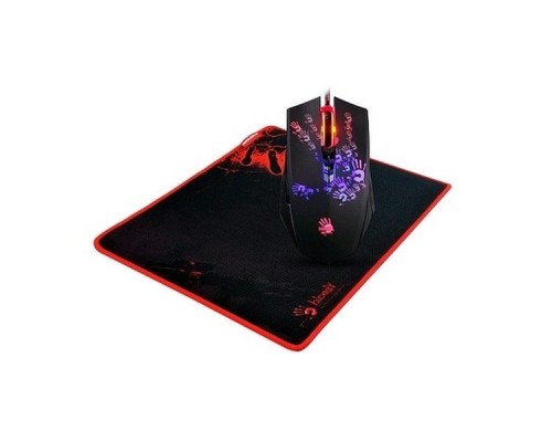 Мышь игровая A4Tech Bloody  A6081 / USB Gaming / Wired / 7 кнопок / 4000dpi / Black (в комплекте коврик B-081)