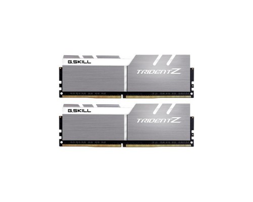 Модуль памяти DDR4 G.SKILL TRIDENT Z 32GB (2x16GB kit) 3600MHz CL17 1.35V / F4-3600C17D-32GTZSW / SILVER-WHITE