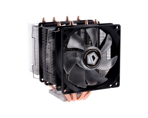 Кулер ID-COOLING SE-904TWIN LGA20XX/LGA1366/LGA115X/AM4/AM3/+/AM2/+/FM2/+/FM1 (18шт/кор, TDP 150W, PWM, 4 тепл.трубки прямого контакта, 2 x FAN 92mm, Blue LED) RET