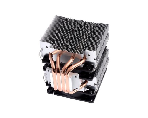 Кулер ID-COOLING SE-904TWIN LGA20XX/LGA1366/LGA115X/AM4/AM3/+/AM2/+/FM2/+/FM1 (18шт/кор, TDP 150W, PWM, 4 тепл.трубки прямого контакта, 2 x FAN 92mm, Blue LED) RET