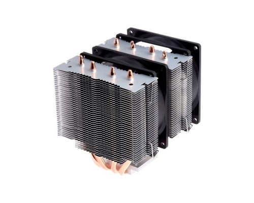 Кулер ID-COOLING SE-904TWIN LGA20XX/LGA1366/LGA115X/AM4/AM3/+/AM2/+/FM2/+/FM1 (18шт/кор, TDP 150W, PWM, 4 тепл.трубки прямого контакта, 2 x FAN 92mm, Blue LED) RET