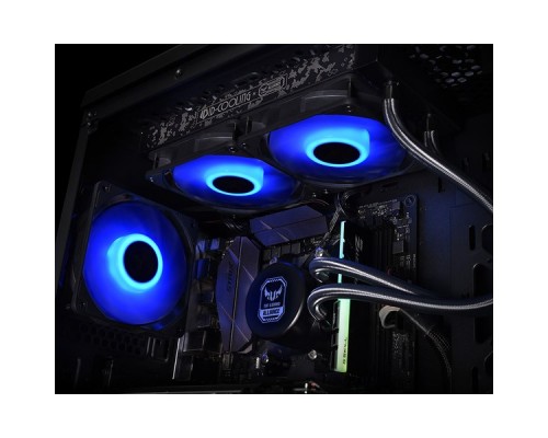 Комплект водяного охлаждения ID-COOLING AURAFLOW X 240 TGA LGA20XX/LGA1366/LGA115X/TR4/AM4/AM3/+/AM2/+/FM2/+/FM1 (6шт/кор,TDP 250W, RGB FAN and PUMP, PWM, DUAL FAN 120mm, ASUS TUF Certified) RET