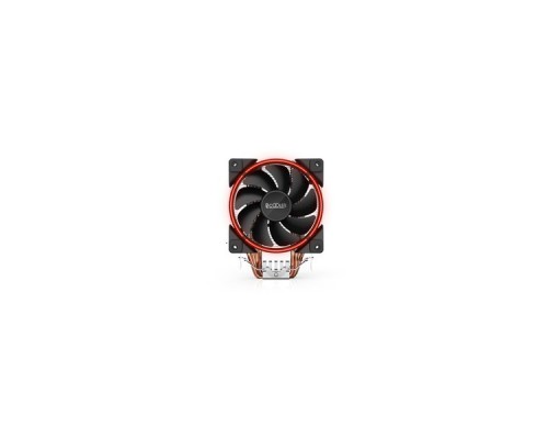 Кулер PCCooler GI-X4R S775/115X/AM2/AM3/AM4 (24 шт/кор, TDP 145W, 120mm PWM SilentPro Red LED FAN, 4 тепловые трубки 6мм, 1000-1800RPM, 26.5dBa)