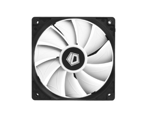 Вентилятор ID-COOLING XF-12025-SD-W 120x120x25мм (80шт./кор, PWM, Low Noise, резиновые углы, 700-1800об/мин, белая крыльчатка)  BOX