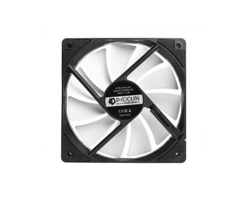 Вентилятор ID-COOLING XF-12025-SD-W 120x120x25мм (80шт./кор, PWM, Low Noise, резиновые углы, 700-1800об/мин, белая крыльчатка)  BOX