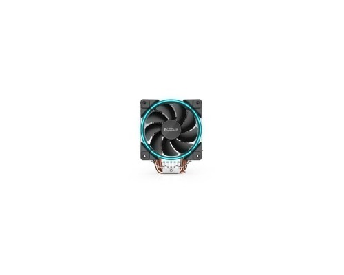 Кулер PCCooler GI-X5B S775/115X/AM2/AM3/AM4 (24 шт/кор, TDP 160W, вент-р 120мм с PWM, Blue LED FAN, 5 тепловых трубок 6мм, 1000-1800RPM, 26.5dBa)