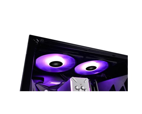 Вентилятор DEEPCOOL RF140 (2 IN 1) RGB 140x140x26мм (12шт./кор, 2xRF140, PWM, RGB подсветка, 500-1200об/мин) Retail