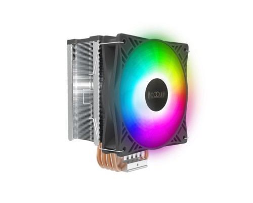 Кулер PCCooler GI-X4S S775/115X/20XX/AM2/AM3/AM4 (24 шт/кор, TDP 145W, 120mm PWM LED FAN, 4 тепловые трубки 6мм, 800-1600RPM, 18-30,8dBa)