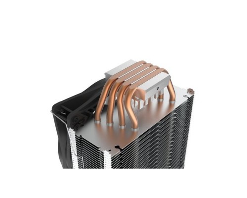 Кулер PCCooler GI-X4S S775/115X/20XX/AM2/AM3/AM4 (24 шт/кор, TDP 145W, 120mm PWM LED FAN, 4 тепловые трубки 6мм, 800-1600RPM, 18-30,8dBa)