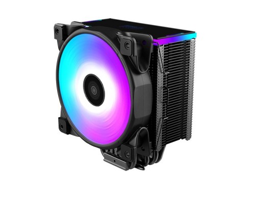 Кулер PCCooler GI-D56A HALO RGB LGA2066/2011/1366/115x/775/AM4/3/3+/2/2+/FM1/2/2+ (12 шт/кор, TDP 160W, 120mm PWM VortexPro RGB FAN, 5 тепловых трубок 6мм, 1000-2000RPM, 29.1dBa)