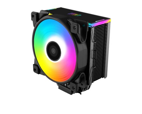 Кулер PCCooler GI-D56A HALO RGB LGA2066/2011/1366/115x/775/AM4/3/3+/2/2+/FM1/2/2+ (12 шт/кор, TDP 160W, 120mm PWM VortexPro RGB FAN, 5 тепловых трубок 6мм, 1000-2000RPM, 29.1dBa)