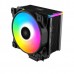 Кулер PCCooler GI-D56A HALO RGB LGA2066/2011/1366/115x/775/AM4/3/3+/2/2+/FM1/2/2+ (12 шт/кор, TDP 160W, 120mm PWM VortexPro RGB FAN, 5 тепловых трубок 6мм, 1000-2000RPM, 29.1dBa)