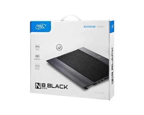 Подставка для охлаждения ноутбука DEEPCOOL N8 BLACK (8шт/кор, до 17