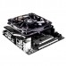 Кулер ID-COOLING IS-50X LGA115X/AM4/AM3/+/AM2/+/FM2/+/FM1 низкопрофильный высота 57mm (27шт/кор, TDP 130W, PWM, 5 тепл.трубки прямого контакта, FAN 120mm, черный) BOX