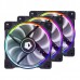 Вентилятор ID-COOLING ZF-12025-RGB 120x120x25мм (80шт./кор, PWM, Low Noise, резиновые углы, Addresable RGB, 900-2000об/мин)  BOX