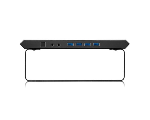 Подставка-стол DEEPCOOL M-DESK F3 USB3.0 HUB (6шт/кор, Power Button/Audio Output/Mic Input/4шт USB-A3.0, черный) Retail box