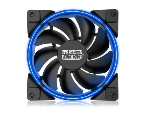 Вентилятор PCCooler CORONA BLUE 120x120x25мм (PWM, 40шт./кор, пит. от мат.платы и БП, 1000-1800 об/мин) Retail