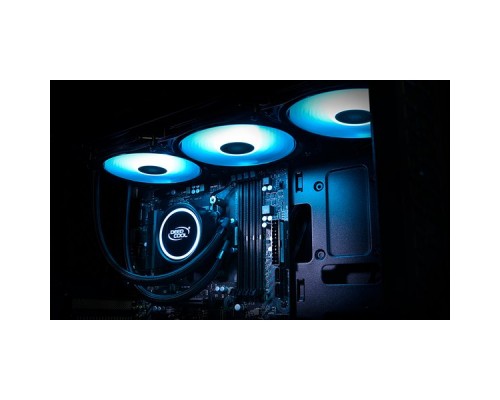 Комплект водяного охлаждения DEEPCOOL GAMMAXX L360 RGB V2 LGA20XX/LGA1366/LGA115X/AM4/AM3/+/AM2/+/FM2/+/FM1 (6шт/кор,TDP 220W, RGB Lighting, Anti-Leak edition, PWM, TRIPLE FAN) RET