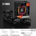 Вентилятор PCCooler CORONA FRGB KIT (3 IN 1) 120x120x25мм (PWM, Addressable, RGB контроллер, 20шт./кор, пит. от мат.платы и БП, 1000-1800 об/мин) Retail