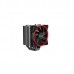 Кулер PCCooler GI-H58UB CORONA R LGA2066/2011/1366/115X/775/AM4/3/3+/AM2/2+/FM1/2/2+ (10 шт/кор, TDP 240W, 120mm PWM SilentPro Red LED FAN, 5 тепловых трубок 8мм, 1000-1800RPM, 26,5dBa)