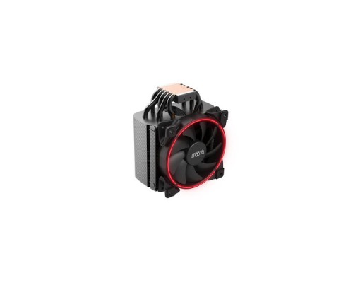 Кулер PCCooler GI-H58UB CORONA R LGA2066/2011/1366/115X/775/AM4/3/3+/AM2/2+/FM1/2/2+ (10 шт/кор, TDP 240W, 120mm PWM SilentPro Red LED FAN, 5 тепловых трубок 8мм, 1000-1800RPM, 26,5dBa)