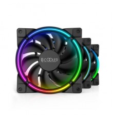 Вентилятор PCCooler CORONA RGB 120x120x25мм (PWM, 40шт./кор, пит. от мат.платы и БП, 1000-1800 об/мин) Retail                                                                                                                                             