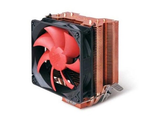 Кулер PCCooler S93+ S775/115X/AM2/2+/AM3/3+/AM4/FM1/FM2/2+ (32 шт/кор, TDP 115W, вент-р 90мм, 3 тепловые трубки 6мм, 2200RPM, 22dBa)