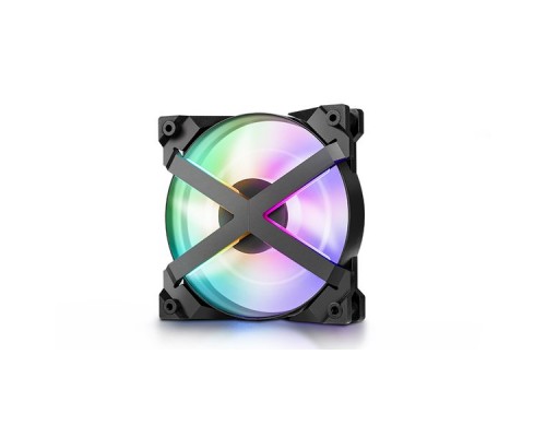 Вентилятор DEEPCOOL MF 120 GT (3 IN 1) RGB 120x120x25мм (16шт./кор, PWM, Addresable RGB подсветка, 500-1800об/мин, 12mm FAN) Retail