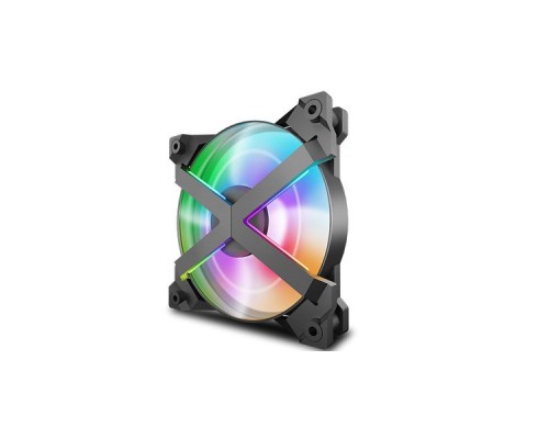 Вентилятор DEEPCOOL MF 120 GT (3 IN 1) RGB 120x120x25мм (16шт./кор, PWM, Addresable RGB подсветка, 500-1800об/мин, 12mm FAN) Retail