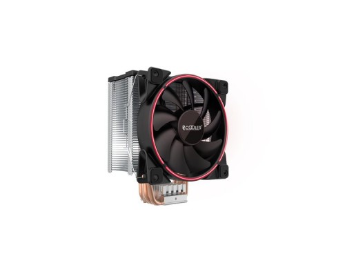 Кулер PCCooler GI-X5R V2 S775/115X/20XX/AM2/AM3/AM4 (24 шт/кор, TDP 160W, вент-р 120мм с PWM, Red LED FAN, 5 тепловых трубок 6мм, 1000-1800RPM, 26.5dBa)