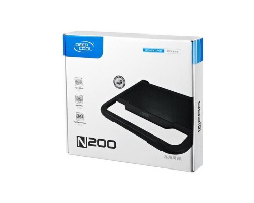 Подставка для охлаждения ноутбука DEEPCOOL N200 (20шт/кор, до15.6