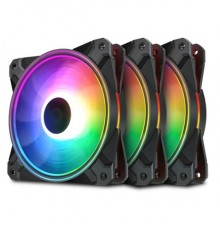 Вентилятор DEEPCOOL CF120 PLUS (3 IN 1) RGB 120x120x25мм (16шт./кор, PWM, Addresable RGB подсветка, 500-1800об/мин) Retail                                                                                                                                