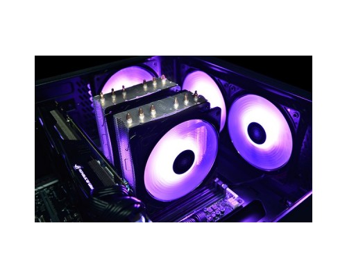 Кулер DEEPCOOL NEPTWIN RGB LGA20XX/1366/115X/AM4/AM3/+/AM2/+/FM2/+/FM1 (8шт/кор,TDP 200W, PWM, DUAL FAN 120mm, DUAL Heatsink, RGB LED, 6 Heatpipe) RET