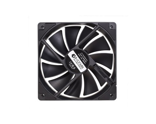 Вентилятор ID-COOLING XF-12025-SD-K 120x120x25мм (80шт./кор, PWM, Low Noise, резиновые углы, 700-1800об/мин, черная крыльчатка)  BOX