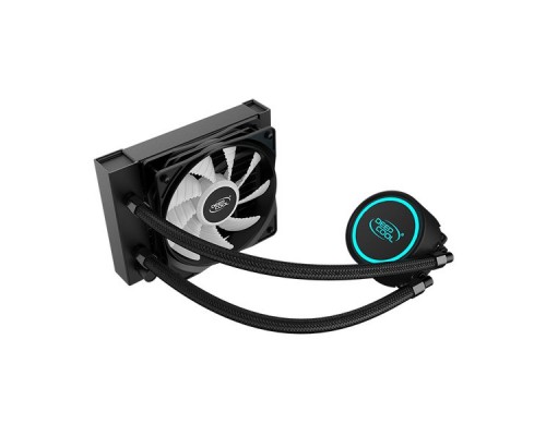 Комплект водяного охлаждения DEEPCOOL GAMMAXX L120 RGB V2 LGA20XX/LGA1366/LGA115X/AM4/AM3/+/AM2/+/FM2/+/FM1 (8шт/кор,TDP 150W, RGB Lighting, Anti-Leak edition, PWM) RET