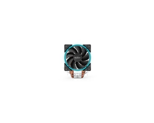 Кулер PCCooler GI-X4B S775/115X/AM2/AM3/AM4 (24 шт/кор, TDP 145W, 120mm PWM SilentPro Blue LED FAN, 4 тепловые трубки 6мм, 1000-1800RPM, 26.5dBa)