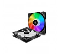 Вентилятор DEEPCOOL CF140 (2 IN 1) RGB 140x140x26мм (12шт./кор, 2xCF140, PWM, Addresable RGB подсветка, 500-1200об/мин) Retail                                                                                                                            