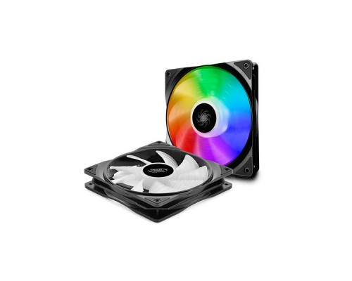 Вентилятор DEEPCOOL CF140 (2 IN 1) RGB 140x140x26мм (12шт./кор, 2xCF140, PWM, Addresable RGB подсветка, 500-1200об/мин) Retail