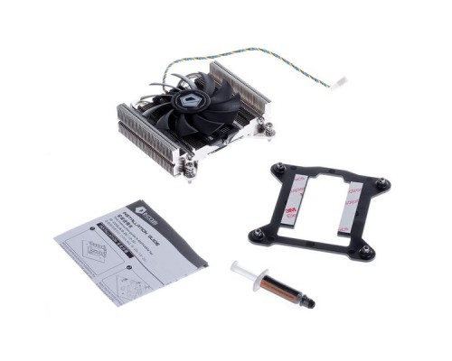 Кулер ID-COOLING IS-25i LGA115X низкопрофильный высота 27mm (48шт/кор, TDP 75W, PWM, 2 тепл.трубки прямого контакта, FAN 80mm) BOX