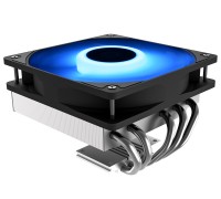 Кулер ID-COOLING IS-50 MAX RGB LGA115X/AM4/AM3/+/AM2/+/FM2/+/FM1 низкопрофильный высота 77mm (27шт/кор, TDP 130W, PWM, 5 тепл.трубки прямого контакта, ARGB FAN 120mm) BOX                                                                                