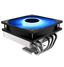 Кулер ID-COOLING IS-50 MAX RGB LGA115X/AM4/AM3/+/AM2/+/FM2/+/FM1 низкопрофильный высота 77mm (27шт/кор, TDP 130W, PWM, 5 тепл.трубки прямого контакта, ARGB FAN 120mm) BOX                                                                                