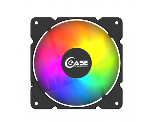 Вентилятор Powercase (M3LED) 5 color LED 120x120x25мм (100шт./кор, 3pin + Molex, 1150±10% об/мин) Bulk