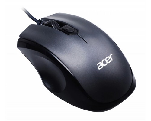 Мышь ACER OMW020 Wired USB Mouse, 800/1200/1600 dpi, Black