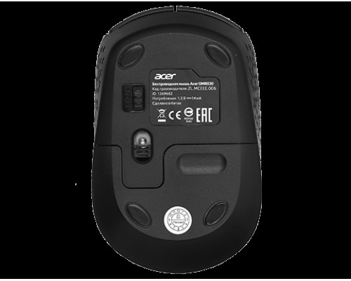 Мышь ACER OMR020 Wireless 2.4G Mouse, 1200dpi, Black