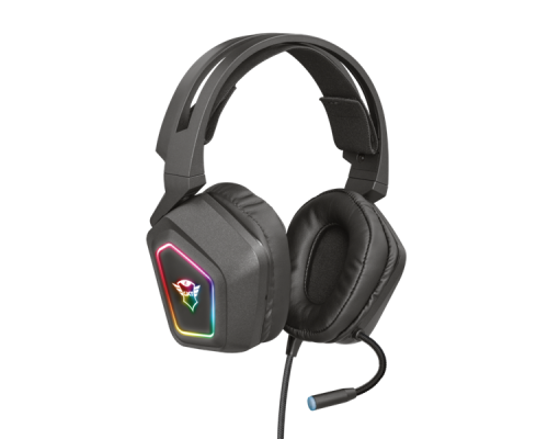 Гарнитура Trust Gaming Headset GXT 450 Blizz, Stereo, USB, Сlosed-back, Illuminated, Black [23191]